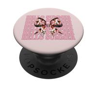 Hello Summer Ice Cream Cono Chica Mamá Coqueta Arco PopSockets PopGrip Adhesivo