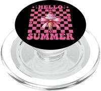 Hello Summer Ice Cream Cono Chica Mamá Coqueta Arco PopSockets PopGrip para MagSafe