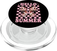 Hello Summer Ice Cream Cono Chica Mamá Coqueta Arco PopSockets PopGrip para MagSafe