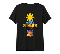 Hello Summer Squad Brick Builder Building Block Beach Camiseta Premium