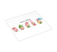 Hello Summer - Tapete de secado de platos de gnomo - 16 x 18 pulgadas, tapete de secado absorbente para encimera de cocina, tapete de secado de platos de Navidad, tapete de escurridor de platos con