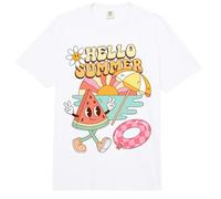 Hello Summer Watermelon Beach Vacation Fun Comfort Colors Adult Heavyweight T-Shirt