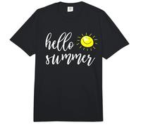 Hello Summer with Happy Sun for Summer Vacation & Holidays Comfort Colors Adult Heavyweight T-Shirt