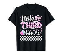 Hello Third Grade Coquette First Day of School Teacher Girls Camiseta
