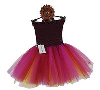 Hello - Tutú de recién nacido ganchillo hecho a mano flores niña vestido 0991 rojo rosso Talla:6-9 meses