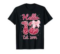 Hello Twelve EST 2014 12th Birthday Coquette 12 Year Girl Camiseta