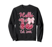 Hello Twelve EST 2014 12th Birthday Coquette 12 Year Girl Sudadera