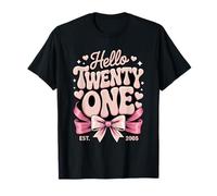 Hello Twenty One EST 2005 - Arco Retro Camiseta