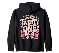 Hello Twenty One EST 2005 - Arco Retro Sudadera con Capucha