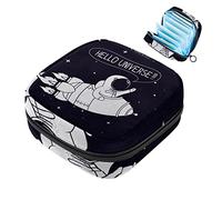 Hello Universe Starry Sky - Bolsa de almacenamiento para servilletas sanitarias portátil para mujeres, adolescentes y niñas, bolsa de copa menstrual, soporte para almohadilla de lactancia