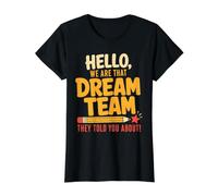 Hello We Are That Sped Team They Told You About Back School Camiseta gráfica económica, Mujer, Negro, S