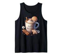 Hello Winter Hot Cocoa Mug For Women with Xmas Gingerbread Camiseta sin Mangas