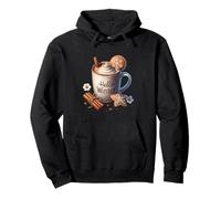 Hello Winter Hot Cocoa Mug For Women with Xmas Gingerbread Sudadera con Capucha