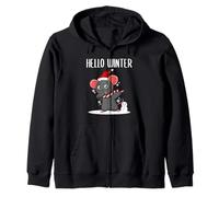 Hello Winter Mouse Bufanda Lindo Navidad Dab Snow Mouse Sudadera con Capucha
