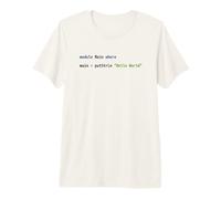 Hello World Haskell Code - Esquema de sintaxis Ligero diseño del Coder Camiseta Premium