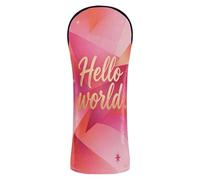 Hello World - Juego de fundas impermeables para cabeza de palo de golf con etiqueta de número para conductor híbrido