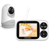 HelloBaby Camara Vigilancia Bebe, Pantalla IPS 3.2", Sin WiFi Vigilabebes