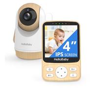 HelloBaby Monitor para Bebés Cámara HD Sin WiFi ni App, Control Pan-Tilt-Zoom (PTZ), Visión Nocturna Infrarroja, Audio Bidireccional, Conexión Segura 2.4 GHz FHSS (300m), 26h Batería + Modo Eco
