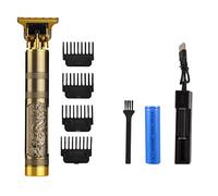 HelloCreate Cortadora de pelo eléctrica para hombre, sin cables, recargable, cero huecos, cortadora de pelo, cortadora de pelo, kit de aseo