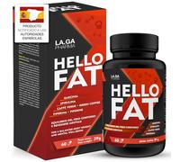 HelloFat © Complemento Alimenticio Natural con Espirulina, Tirosina, Café Verde y Gymnema | Apoyo Nutricional y Bienestar Diario | 60 Cápsulas Vegetales | Suministro para 2 Meses