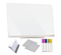 Helloluno - Tabla de dibujo borrable con luz nocturna, con 12 bolígrafos de color/3 especificaciones/soporte ajustable, para la escuela y el hogar (L: 30 x 20 cm) Vfm903 (B, 20 x 20 x 1 cm)