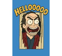 HELLOOOO Funny Notebook - Cartoon Horror Journal: Dark humor gift for thriller fans • 200-page blank notebook for notes and ideas