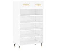 Helloshop26 - Armario para zapatos (60 x 35 x 105 cm, madera de ingeniería), color blanco