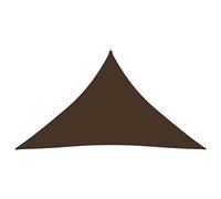 Helloshop26 - Toldo de toldo (tela Oxford, triangular, 2,5 x 2,5 x 3,5 m), color marrón