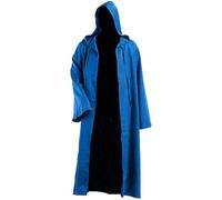 Helloween 2025 - Capa para cosplay, túnica con capucha para Halloween, cosplay, disfraz de Akatsuki, azul, 13-14 Years