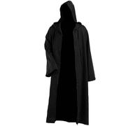 Helloween 2025 - Capa para cosplay, túnica con capucha para Halloween, cosplay, disfraz de Akatsuki, Negro, 7-8 Años
