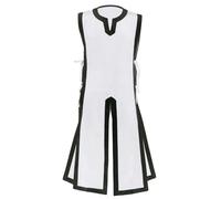 Helloween 2025 - Chaleco tabardo para cosplay, disfraz de Halloween, blanco, XL