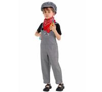 Helloween 2025 - Overol casual de pierna ancha sin mangas para personas mayores con bolsillos, sudadera y pantalones deportivos, gris, 7-8 años