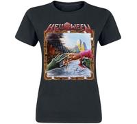 Helloween Keeper of The Seven Keys Mujer Camiseta Negro XL 100% algodón Regular