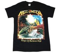 Helloween Keeper of The Seven Keys Part Ii Heavy Metal Kiske - Camiseta unisex para hombre, color negro, Negro, XL