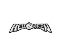 Helloween - Parche Diseño Corte de Tela (Talla Única) (Blanco, Negro)