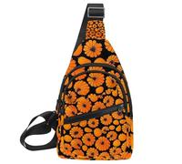 Helloween Pumkins 3_23 - Mochila cruzada para viajes, deportes, correr, senderismo, Multicolor 15, 11.8x7x1.5in/30x18x4cm