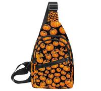 Helloween Pumkins 3_49 - Mochila cruzada pequeña para mujeres y hombres, Multicolor 15, 11.8x7x1.5in/30x18x4cm