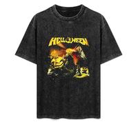 Helloween Straight out of Hell Tourdates 2014 Heavy Metal T-Shirt Black Graphic Unisex tee Shirt XXL