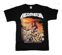 Helloween Walls of Jericho Gamma Ray Iron Saviour Rage Black Men T Shirt, Negro , XXL