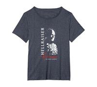 Hellraiser Movie Hellseeker VII Puzzle Horror PAPL14570 Camiseta, Mujer Tallas Grandes, Azul Jaspeado, 1XL Grande