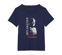 Hellraiser Movie Hellseeker VII Puzzle Horror PAPL14570 Camiseta, Mujer Tallas Grandes, Azul Marino, 1XL Grande