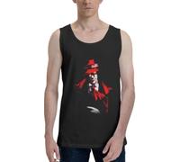 Hellsing Alucard Tank Top Man'S Summer Sleeveless tee Casual Running Workout Sport Vest(Medium)