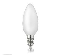 Hellum 207200 - Bombilla LED C35 (filamento LED, casquillo E14, luz blanca cálida, 2700 K, 2 W, mate, 3 unidades)