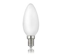 hellum 207217 - Bombilla LED (E14, 4,5 W, luz blanca cálida, 470 lúmenes, filamento LED, E14, bombilla LED vintage, sustituye a 40 W, C35, 2700 K, luz blanca cálida, mate, 207217)