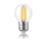 Hellum 209112 a + +, LED de filamento de lámpara, Cristal, 4 Watts, E27, Borrar, 4,5 x 4,5 x 7,5 cm
