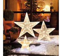 Hellum 568.530 Holografía estrella Iluminación 20 LED Blanco Cálido