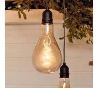 Hellum 5684 Interior 1lamp(s) LED Transparente iluminación decorativa, plástico, Negro , 10 cm, E27