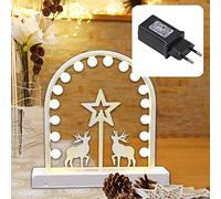 Hellum 577068 LED de interior de iluminación, metal, color blanco, 26 x 26 x 0 cm