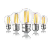 Hellum Bombilla LED E27, Luz Blanca Cálida, 4,5 W, Repuesto para Bombillas Incandescentes de 40 W, 470 Lúmenes, 2700 Kelvin, para Iluminación LED 209112, 5 Unidades