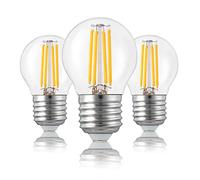 Hellum Bombillas Led E27, Bombilla E27 Blanco Cálido con 4,5 Watt Mini Globo Sustituto para Bombillas Incandescentes de 40W 470 Lumen 2700 Kelvin, Lámpara E27 para Iluminación Led 209112